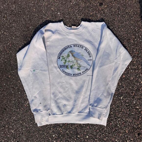 Fruit of the Loom Other - Fruit-of-the-loom Men's Grey and White Sweatshirt
